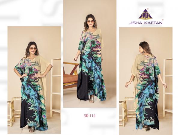 Jelite Silk Kaftan Vol 2 Digital Printed Kaftan Collection